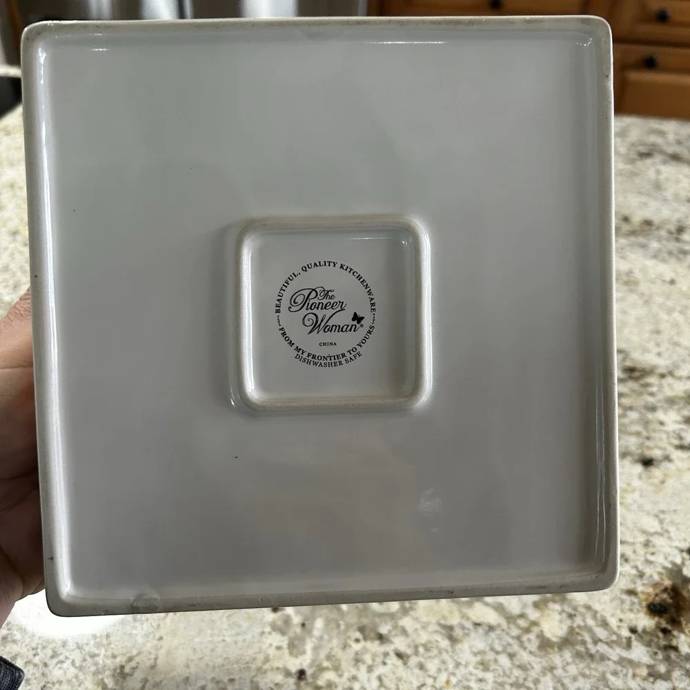 Pioneer Woman Floral Stoneware Square Napkin‎ Holder 8